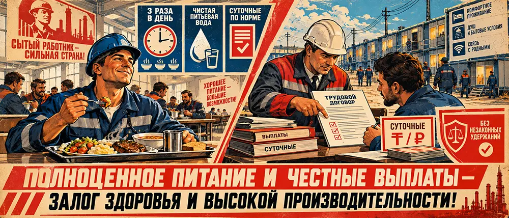 Питание и суточные на вахте: как не остаться без обеда и денег по закону 🍲💳
